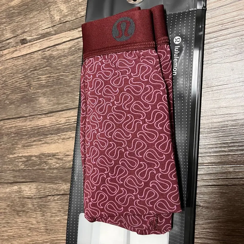 NEW Lululemon Always In Motion Boxer Brief 3” Inseam XXL Pink Logo Modal NWT - Picture 4 of 5